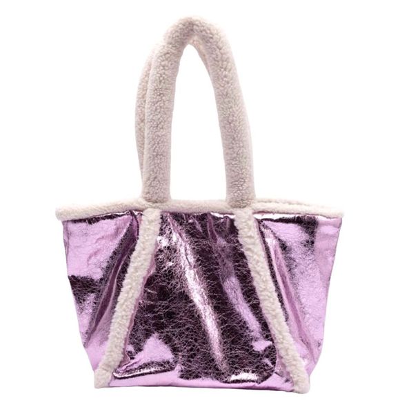 SkinnyDip London Alexa Borg Trim Tote Bag - 11.7” x 10.1” x 6.2” - Picture 1 of 5